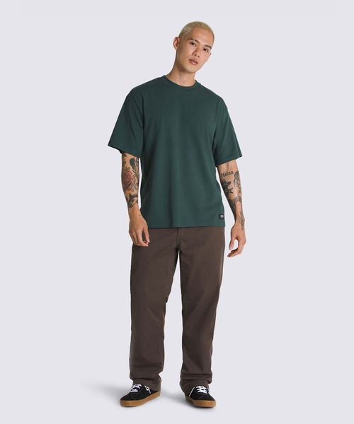 VANS(バンズ)の「オリジナル スタンダード Tシャツ / ORIGINAL STANDARDS SS green ga VN000G512LN1(Tシャツ/カットソー・メンズ・ダークグリーン・SMALL/MEDIUM)」の3枚目の写真