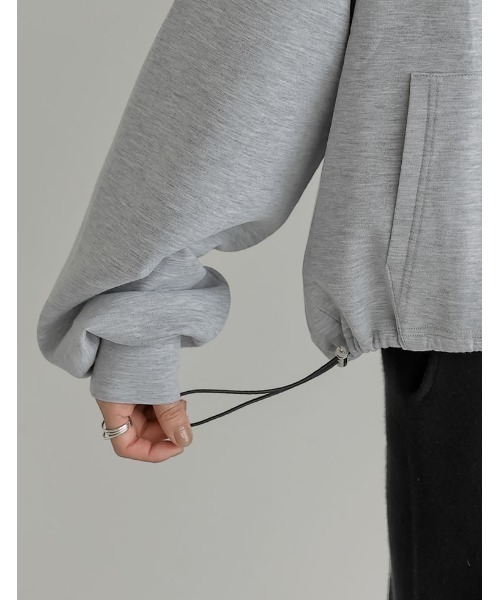 Re:EDIT（リエディ）の「[イージーケア]ダンボールダブルジップフーディー（パーカー・レディース・ブラック/杢グレー・MEDIUM/LARGE）」の20枚目の写真