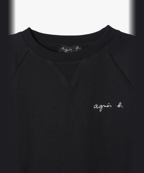 agnes b.(アニエスベー)の「キッズ ロゴ コットン 長袖 スウェット(スウェット・キッズ・ブラック・10YEAR/12YEAR/4YEAR/8YEAR/6YEAR)」の3枚目の写真