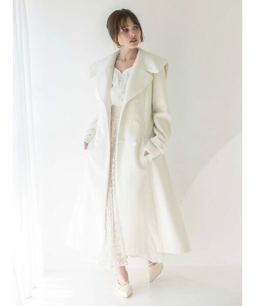 CLORE+ アイボリー ビックカラーコート CELFORD（セルフォード）の「ビックカラーロングコート（その他