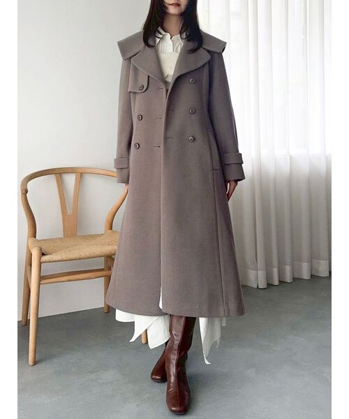 セール】セーラービッグカラーコート（その他アウター）｜dazzlin