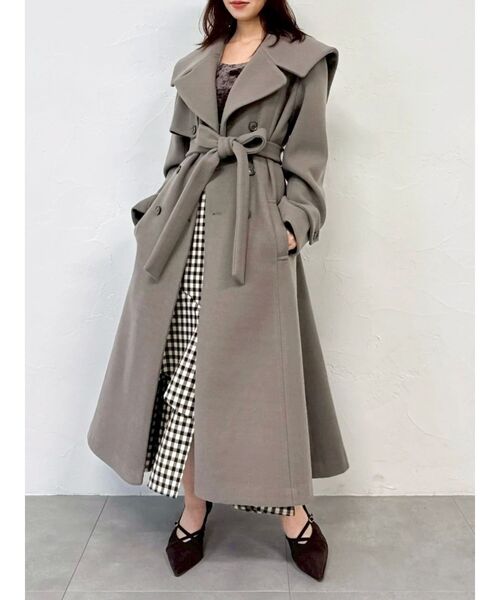 セール】セーラービッグカラーコート（その他アウター）｜dazzlin