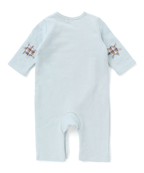 SLAP SLIP BABY（スラップスリップベビー）の「恐竜とげとげ襟付きカバーオールベビー(60~80cm)（ロンパース・キッズ・ブルー/グリーン・80ｃｍ/70cm/60cm）」の6枚目の写真