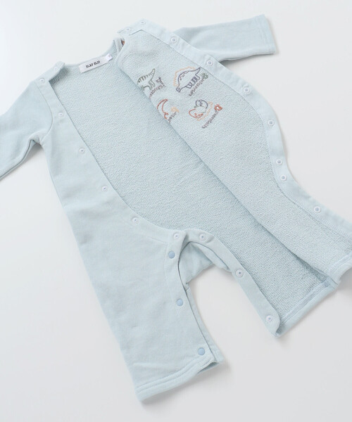 SLAP SLIP BABY（スラップスリップベビー）の「恐竜とげとげ襟付きカバーオールベビー(60~80cm)（ロンパース・キッズ・ブルー/グリーン・80ｃｍ/70cm/60cm）」の13枚目の写真