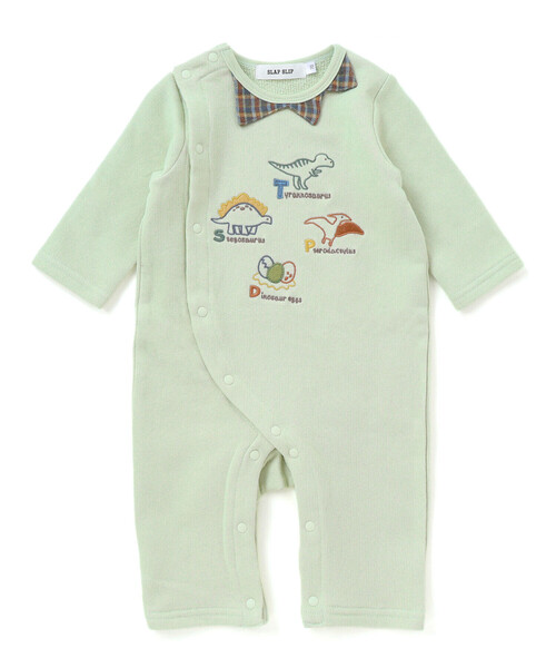 SLAP SLIP BABY（スラップスリップベビー）の「恐竜とげとげ襟付きカバーオールベビー(60~80cm)（ロンパース・キッズ・ブルー/グリーン・80ｃｍ/70cm/60cm）」の16枚目の写真