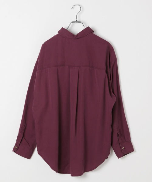 BAYFLOW（ベイフロー）の「[簡単ブラウジング仕様]2WAYスタンダード起毛シャツ（シャツ/ブラウス・レディース・ダークブラウン/ボルドー/マスタード・FREE）」の9枚目の写真