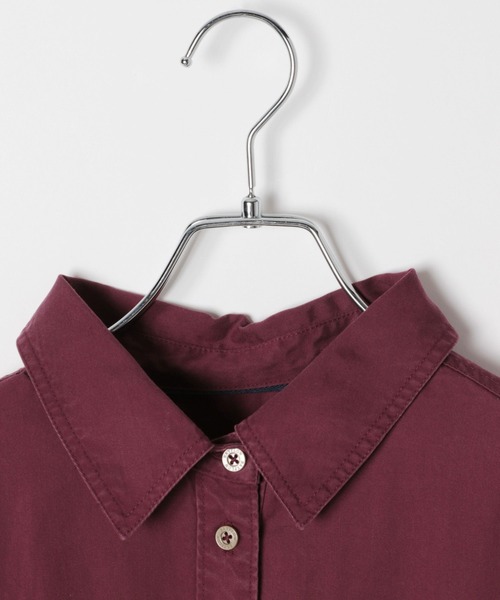 BAYFLOW（ベイフロー）の「[簡単ブラウジング仕様]2WAYスタンダード起毛シャツ（シャツ/ブラウス・レディース・ダークブラウン/ボルドー/マスタード・FREE）」の10枚目の写真