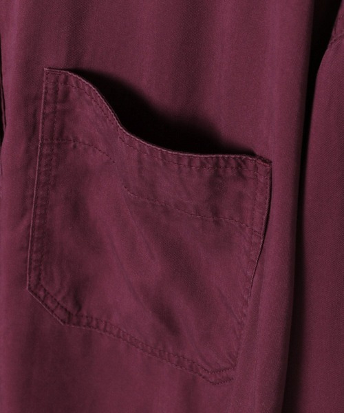 BAYFLOW（ベイフロー）の「[簡単ブラウジング仕様]2WAYスタンダード起毛シャツ（シャツ/ブラウス・レディース・ダークブラウン/ボルドー/マスタード・FREE）」の13枚目の写真