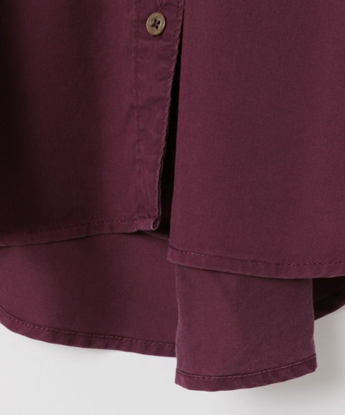 BAYFLOW（ベイフロー）の「[簡単ブラウジング仕様]2WAYスタンダード起毛シャツ（シャツ/ブラウス・レディース・ダークブラウン/ボルドー/マスタード・FREE）」の16枚目の写真