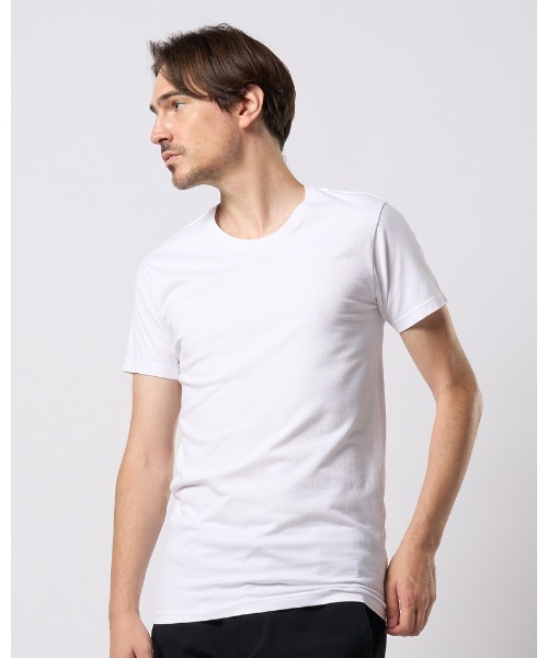 wjk(ダヴルジェイケイ)の「basic crew-neck S/S(Tシャツ/カットソー・メンズ・ブラック/ホワイト・X-LARGE/LARGE/MEDIUM/SMALL)」の1枚目の写真