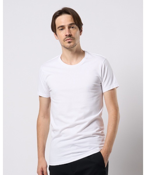 wjk(ダヴルジェイケイ)の「basic crew-neck S/S(Tシャツ/カットソー・メンズ・ブラック/ホワイト・X-LARGE/LARGE/MEDIUM/SMALL)」の3枚目の写真