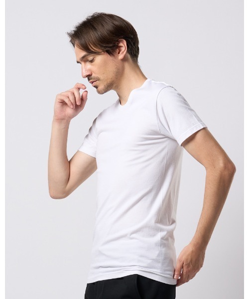 wjk(ダヴルジェイケイ)の「basic crew-neck S/S(Tシャツ/カットソー・メンズ・ブラック/ホワイト・X-LARGE/LARGE/MEDIUM/SMALL)」の4枚目の写真