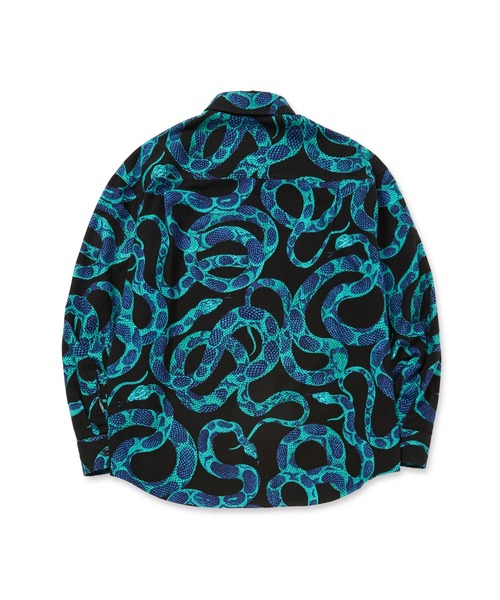 PRINT NEL L/S SH ＜SNAKE PATTERN＞（シャツ/ブラウス）｜CALEE