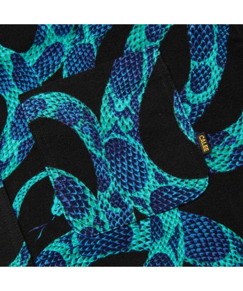 PRINT NEL L/S SH ＜SNAKE PATTERN＞（シャツ/ブラウス）｜CALEE