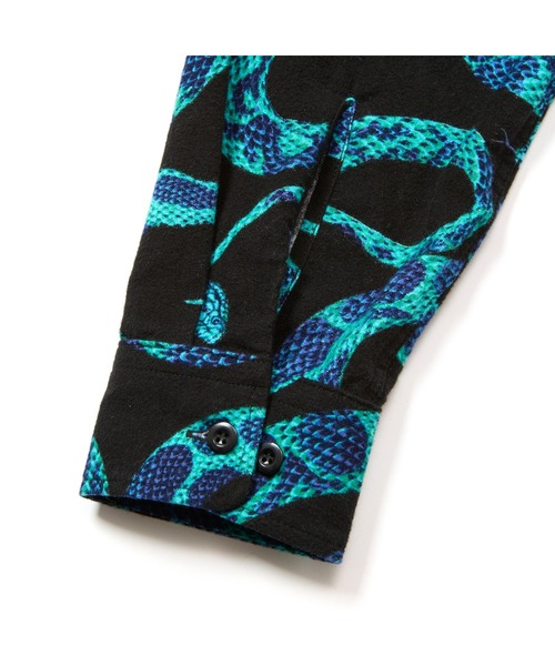 PRINT NEL L/S SH ＜SNAKE PATTERN＞（シャツ/ブラウス）｜CALEE