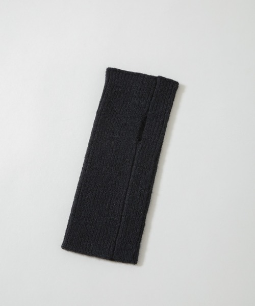 NANO universe（ナノユニバース）の「リブニットアームウォーマー（手袋・レディース・ブラック/ライトグレー/ベージュ・FREE）」の10枚目の写真