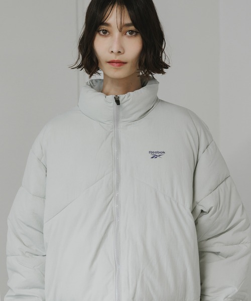 Reebok(リーボック)の「Reebok/リーボック ナイロンワッシャー ダックダウン ショートダウンジャケット/ブルゾン ブランドロゴ(ダウンジャケット/コート・メンズ・グレー/ライトグレー・M/L/XL/S)」の9枚目の写真