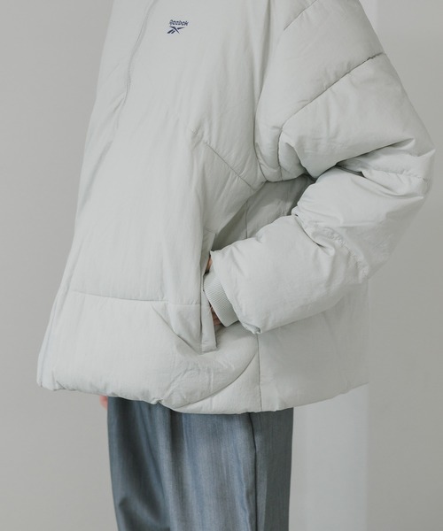 Reebok(リーボック)の「Reebok/リーボック ナイロンワッシャー ダックダウン ショートダウンジャケット/ブルゾン ブランドロゴ(ダウンジャケット/コート・メンズ・グレー/ライトグレー・M/L/XL/S)」の10枚目の写真