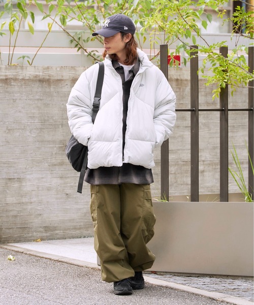 Reebok(リーボック)の「Reebok/リーボック ナイロンワッシャー ダックダウン ショートダウンジャケット/ブルゾン ブランドロゴ(ダウンジャケット/コート・メンズ・グレー/ライトグレー・M/L/XL/S)」の19枚目の写真