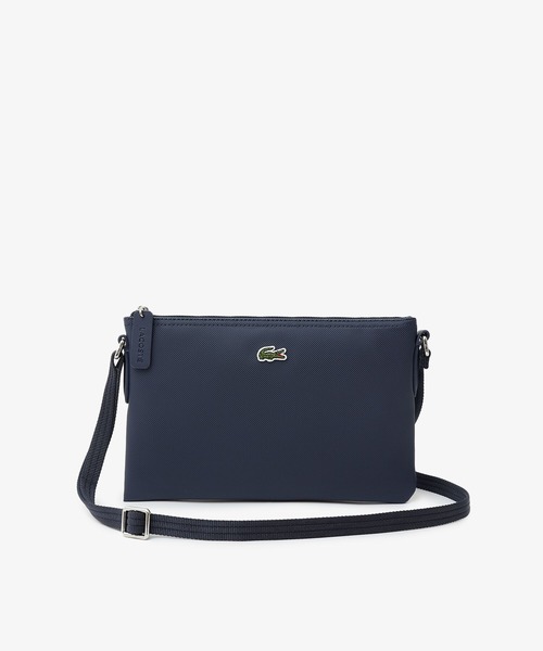 LACOSTE（ラコステ）の「L.12.12 コンセプト フラットポーチ（ショルダーバッグ・レディース・ダークネイビー/ブラック・FREE）」の2枚目の写真