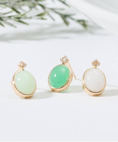 セール】K10 カラーストーン ピアス（ピアス（両耳用））｜Jewel