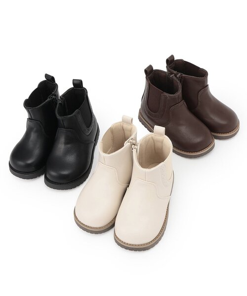 petit main（プティマイン）の「サイドゴアブーツ（ブーツ・キッズ・ブラック/ライトベージュ/ダークブラウン・17cm/18cm/16cm/15cm/14cm/19cm）」の5枚目の写真