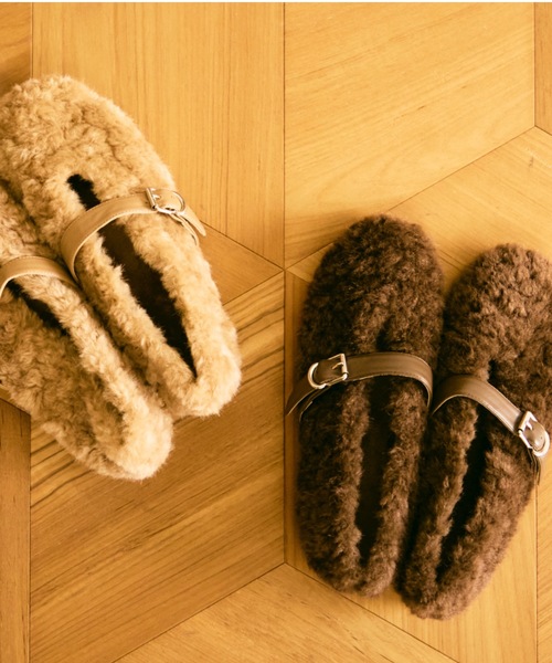 Poodle boa flat shoes / プードルボアフラットシューズ（パンプス