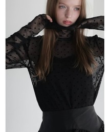 long sleeve sheer tops