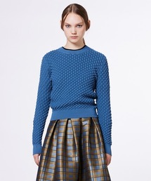 sov. ニット Sov.⁄ フラワーレースカラーニット TOPS Night STORE | ダブル