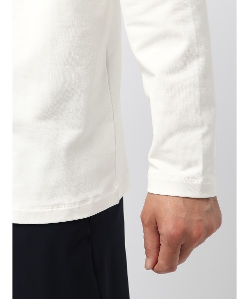 SUIT SQUARE（スーツスクエア）の「ロングTシャツ 長袖 裏毛天竺 PERFORMANCE SUIT SERIES（Tシャツ/カットソー・メンズ・ブラック系/ホワイト系・3L/LL/L/M/S）」の7枚目の写真