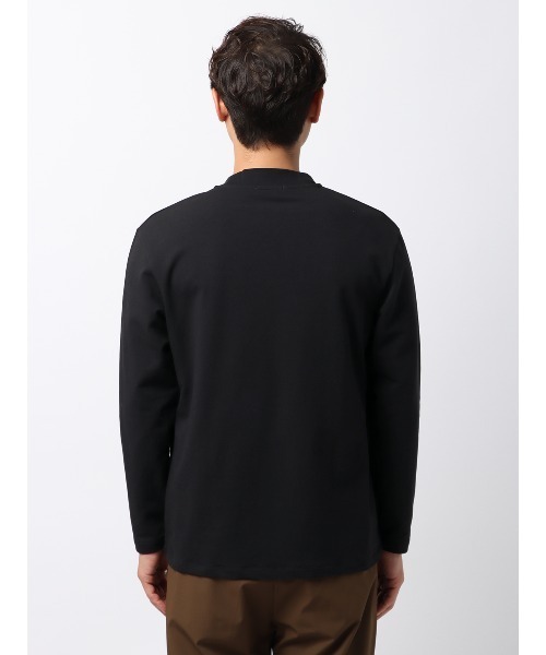 SUIT SQUARE（スーツスクエア）の「ロングTシャツ 長袖 裏毛天竺 PERFORMANCE SUIT SERIES（Tシャツ/カットソー・メンズ・ブラック系/ホワイト系・3L/LL/L/M/S）」の10枚目の写真