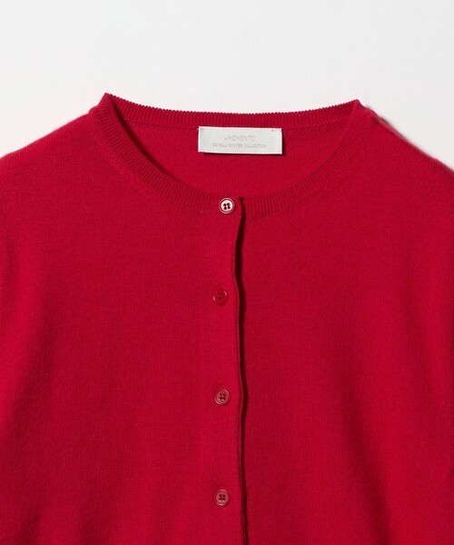 AMOMENTO>ROUND NECK CROP CARDIGAN/カーディガン(カーディガン AMOMENTO>ROUND NECK CROP CARDIGAN/カーディガン(カーディガン