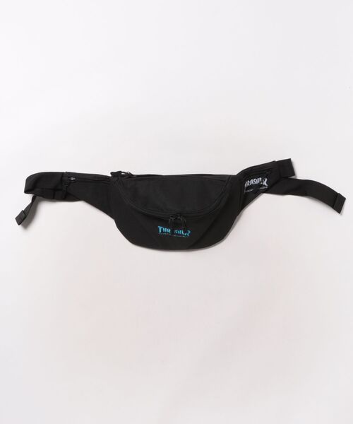 THRASHER（スラッシャー）の「HOMETOWN WAIST BAG/THRASHER スラッシャー ウエストバッグ ボディバッグ ヒップバッグ ユニセックス ウエストポーチストリート スケート（ボディバッグ/ウエストポーチ・メンズ・ブラック×ブルー/ブラック×ホワイト・FREE）」の13枚目の写真