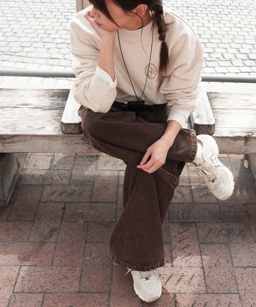 gossara(ゴサラ)の「ロゴ刺繍スウェット(スウェット・レディース・グレー/ベージュ/ネイビー・FREE)」の16枚目の写真