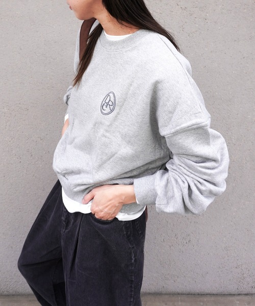 gossara(ゴサラ)の「ロゴ刺繍スウェット(スウェット・レディース・グレー/ベージュ/ネイビー・FREE)」の18枚目の写真