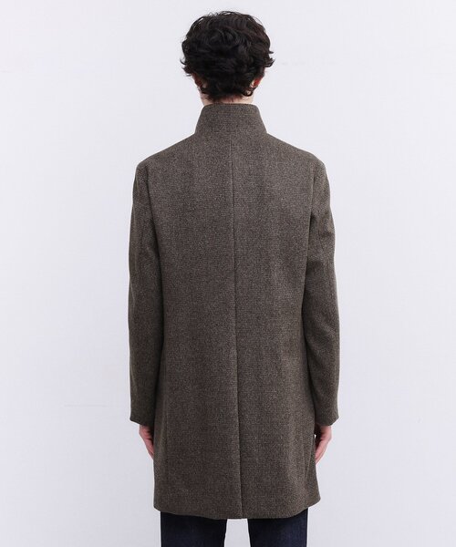 TAKEO KIKUCHI（タケオキクチ）の「カシミヤブレンド ビーバー調ピンヘッドスタンドカラーコート（その他アウター・メンズ・ブラウン系その他5/チャコール・01/05/04/03/02）」の13枚目の写真