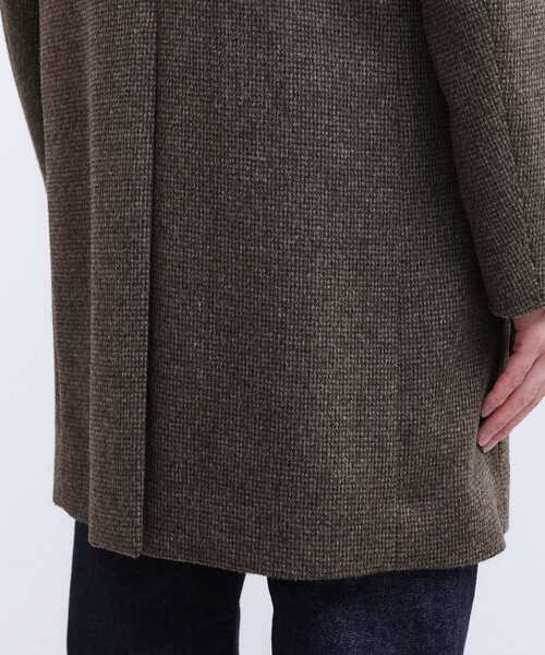 TAKEO KIKUCHI（タケオキクチ）の「カシミヤブレンド ビーバー調ピンヘッドスタンドカラーコート（その他アウター・メンズ・ブラウン系その他5/チャコール・01/05/04/03/02）」の21枚目の写真
