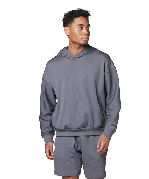UNDER ARMOUR(アンダーアーマー)の「UAジャーニーリブ フーディー(トレーニング/メンズ)(スウェット・メンズ・グレー×ホワイト・L/2XL/3XL/M/S/XL)」の1枚目の写真