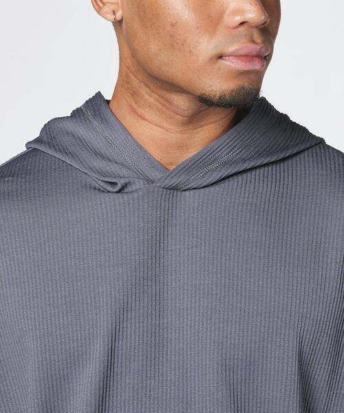 UNDER ARMOUR(アンダーアーマー)の「UAジャーニーリブ フーディー(トレーニング/メンズ)(スウェット・メンズ・グレー×ホワイト・L/2XL/3XL/M/S/XL)」の5枚目の写真