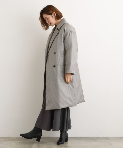 中綿コートグレーちゃぴ様 セール】すっきり見え、ステッチレス中綿コート（その他アウター