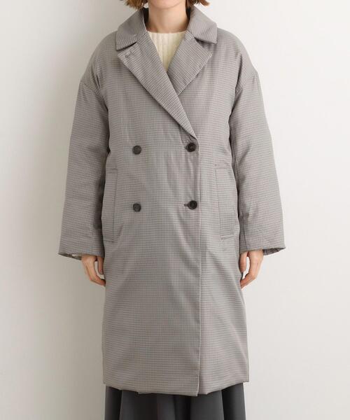 grove（グローブ）の「すっきり見え、ステッチレス中綿コート（その他アウター・レディース・アイボリー系1/ブラック・02/01/03/04/05）」の12枚目の写真