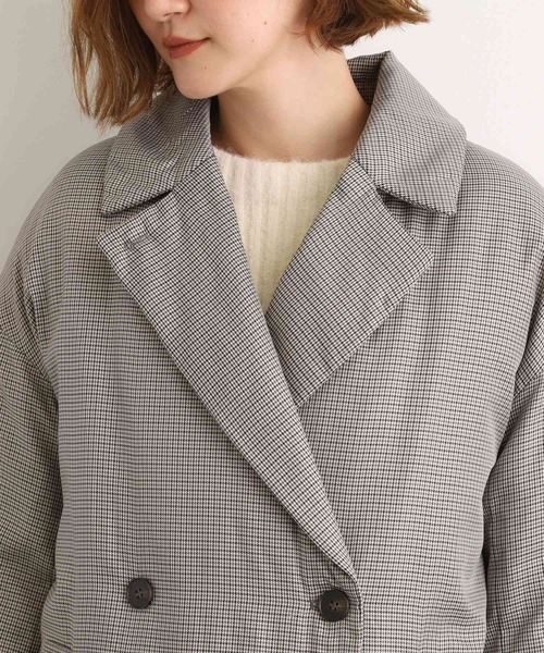 中綿コートグレーちゃぴ様 セール】すっきり見え、ステッチレス中綿コート（その他アウター