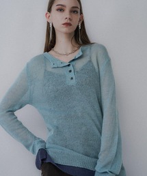 HARE | シアーレイヤードニット(HARE)(ニット/セーター)