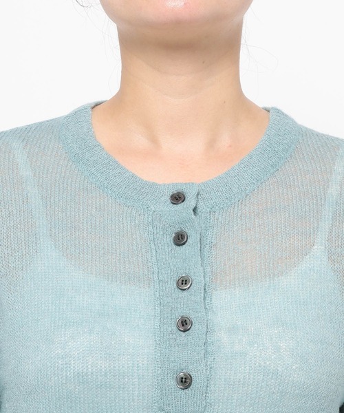 HARE（ハレ）の「シアーレイヤードニット(HARE)（ニット/セーター・レディース・ブラック/スカイブルー・FREE）」の16枚目の写真