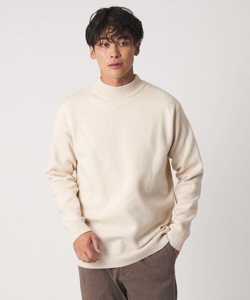 A DAY IN THE LIFE UNITED ARROWS(アデイインザライフユナイテッドアローズ)の「ハイゲージ ミラノリブ モックネックニット-ウォッシャブル-<A DAY IN THE LIFE>(ニット/セーター・メンズ・ターコイズブルー系/ナチュラル/ブラック/ダークグレー・M/S/L)」の15枚目の写真