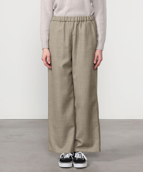 Morris & Sons(モリスアンドサンズ)の「MORRIS & SONS | ウールサキソニー ワイドイージーパンツ WOMEN(その他パンツ・レディース・グレー/ベージュ/ブラウン/ネイビー・1/0)」の11枚目の写真