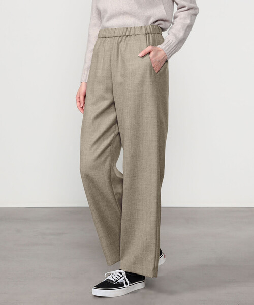 MORRIS & SONS | ウールサキソニー ワイドイージーパンツ WOMEN