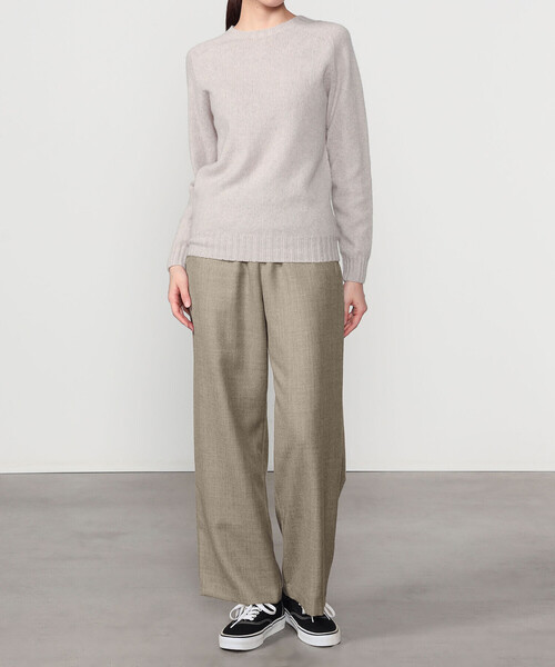 MORRIS & SONS | ウールサキソニー ワイドイージーパンツ WOMEN