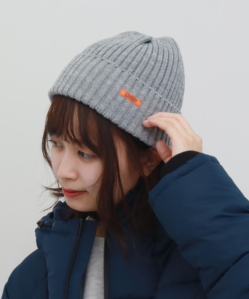 UNIVERSAL OVERALL（ユニバーサルオーバーオール）の「【UNIVERSAL OVERALL/ユニバーサルオーバーオール】リブニットワッチ（ニットキャップ/ビーニー・メンズ・アイボリー/ネイビー/イエロー/ピンク/ブラウン/グレー/サックスブルー/ブラック・FREE）」の3枚目の写真