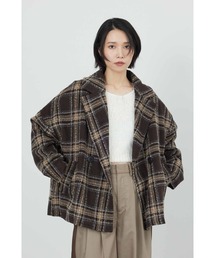 Limue（リミュ）の「チェックピーコート（ピーコート）」